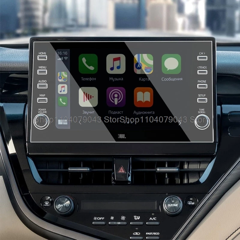 

Защита экрана из закаленного стекла для Toyota Camry 2021, 2022, 2023, 9 дюймов, автомобильное радио, GPS-навигация, аксессуары для защиты от царапин