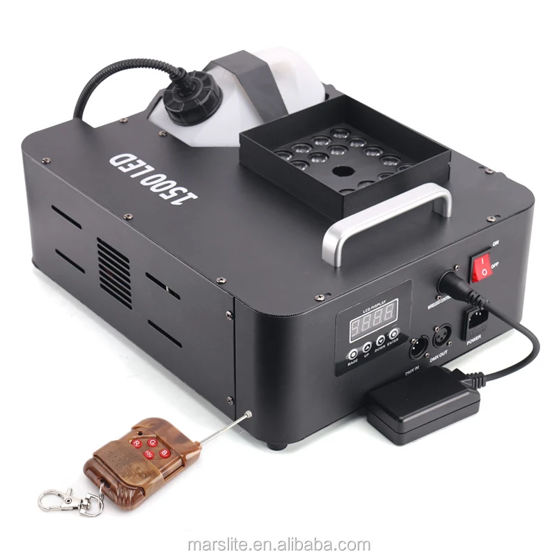 

1500w rgb led smoke fog machine for new year tv stage show music party