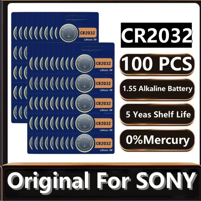 Аккумулятор для Sony CR2032 3 В DL2032 100 шт