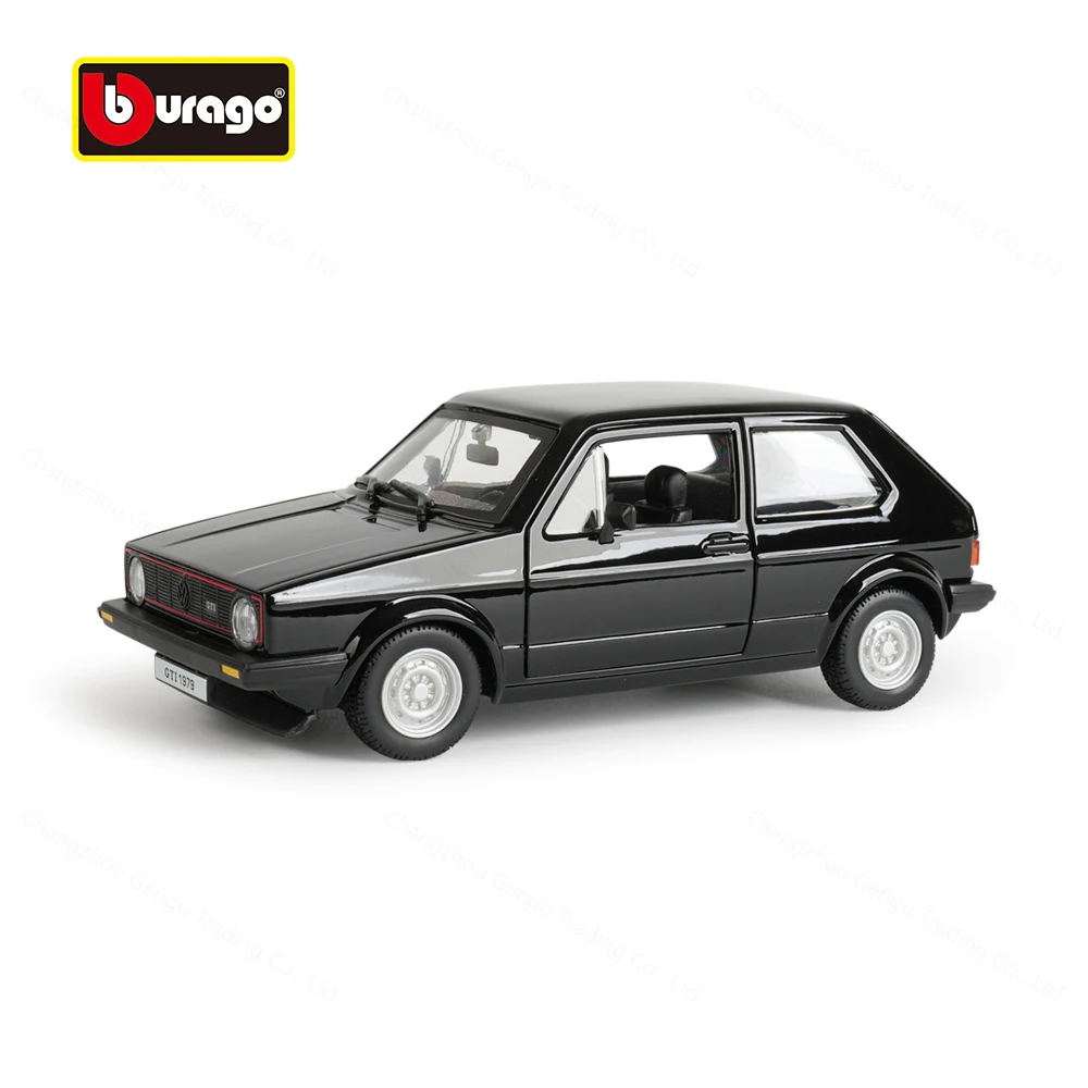 Фото Bburago 1:24 Модель автомобиля Volkswagen Golf Mk1 GTI 1979 года, литая под давлением, коллекционная игрушка, подарок №1
