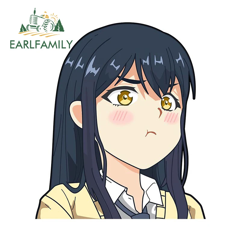 EARLFAMILY 13 см x 11 3 для Mieruko Chan автомобильные аксессуары наклейки мотоцикла каравана