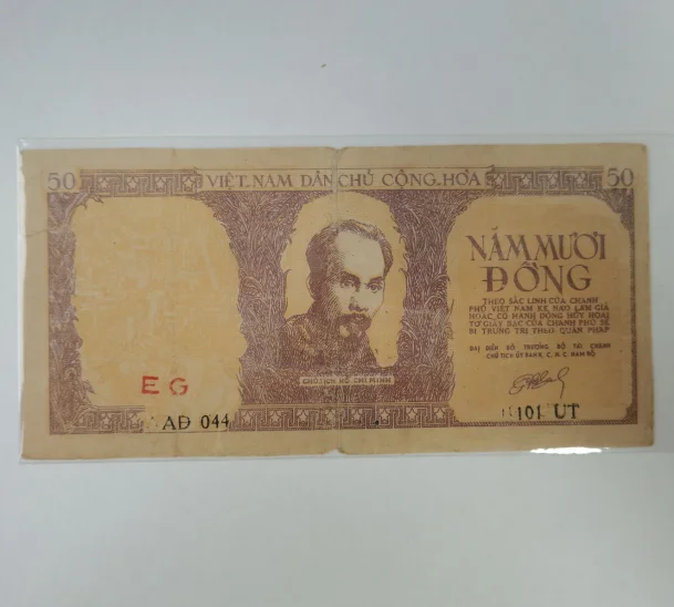 1952 вьетнамские оригинальные заметки 50 Dong (коллекционные предметы без