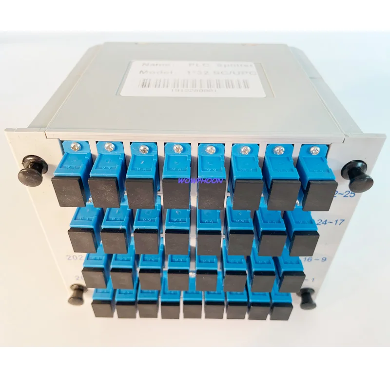 

1x32 LGX Box Cassette Card Inserting SC UPC PLC splitter Module 1:32 32 Ports Fiber Coupler SC APC