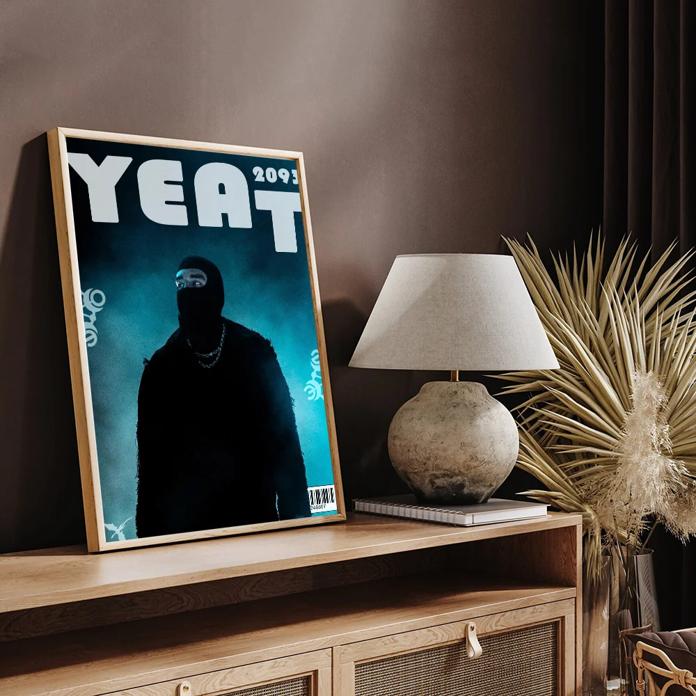 Rapper Y-Yeat Anime Posters Sticky HD Quality Wall Art Retro For Home Kawaii Room Decor