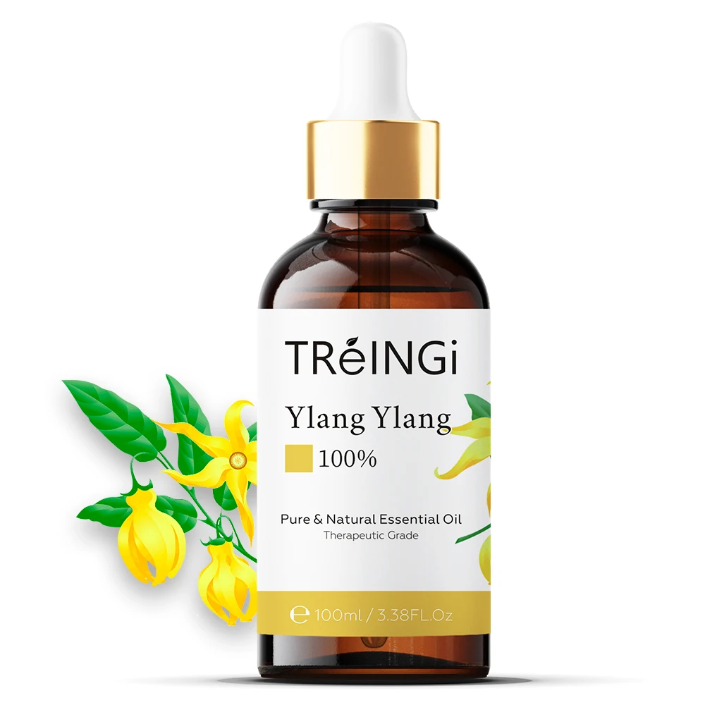 

Pure Natural Ylang Ylang Essential Oils Therapeutic Grade Hair Care Oil Mint Rosemary Cedarwood Sage Lavender Tea Tree Aroma