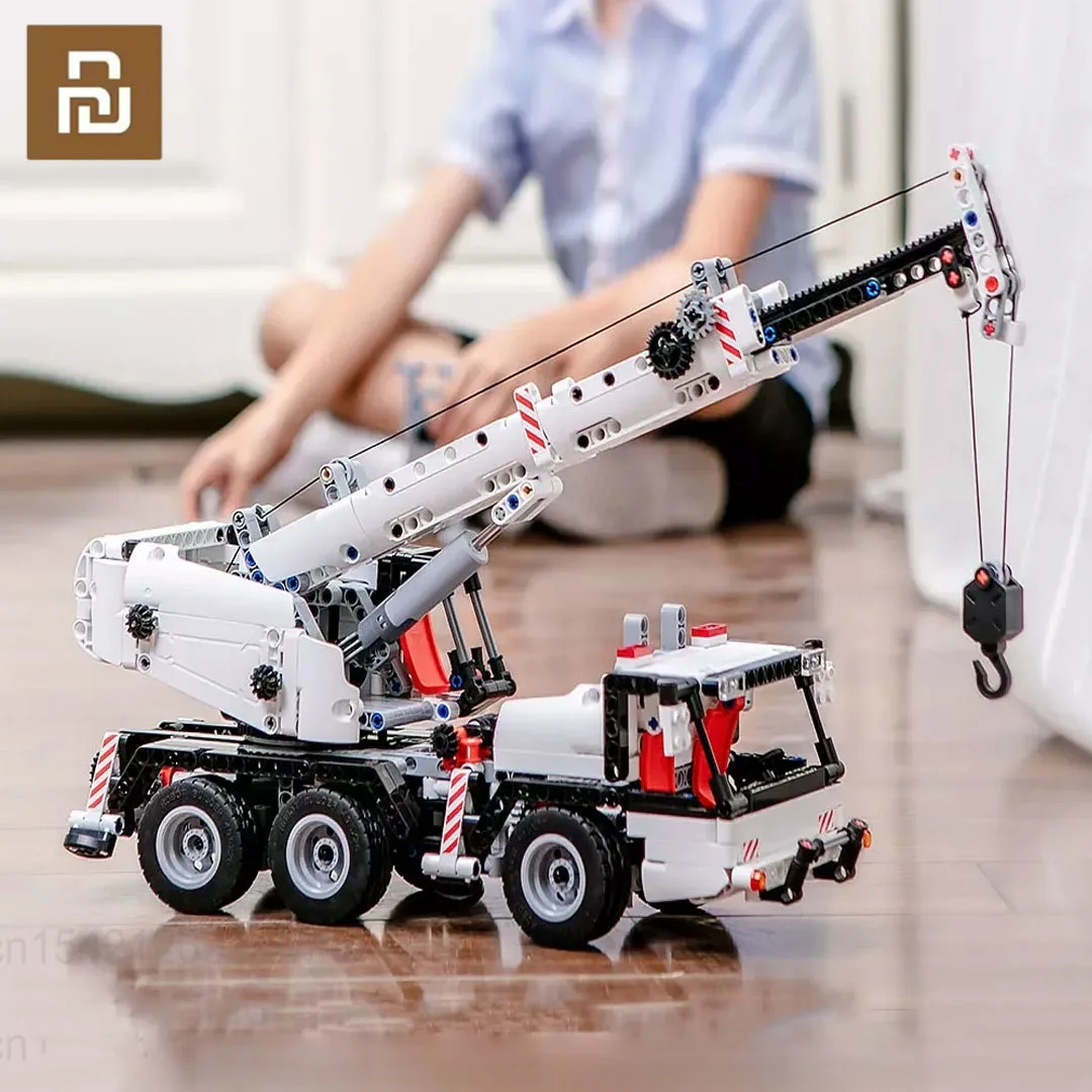 

Youpin ONEBOT Building Blocks Engineering Crane 360 Degree Rotate Truck Simulation Crane Car Blocks Vehicle DIY Toy for Kids