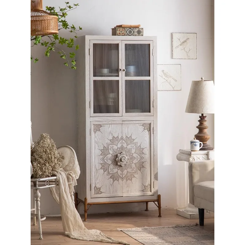 Светильник роскошный домашний резной ясень из массива дерева винный дисплей cFrench