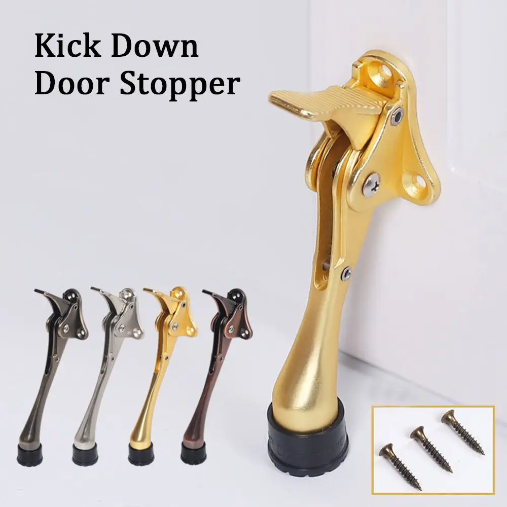 

Hidden Zinc Alloy Strong Suction Anti Collision Wall Protectors Doorstop Floor Holder Kick Down Door Stopper