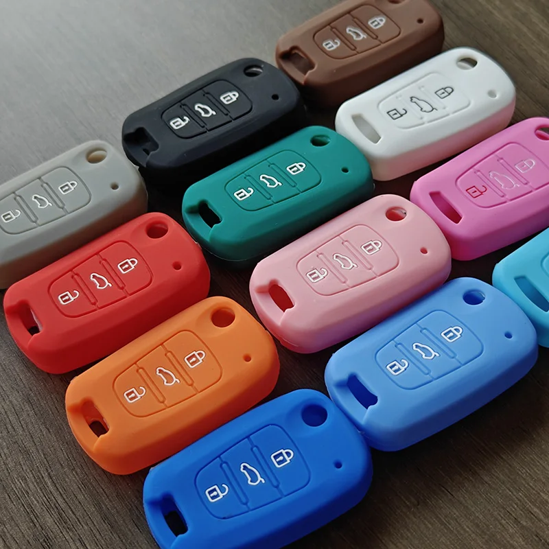 

Wholesales 50pcs/lot Car Key FOB Cover Case Skin for Kia Ceed Sportage Rio Optima K4 Cerato Flip Folding Remote Auto Accessories