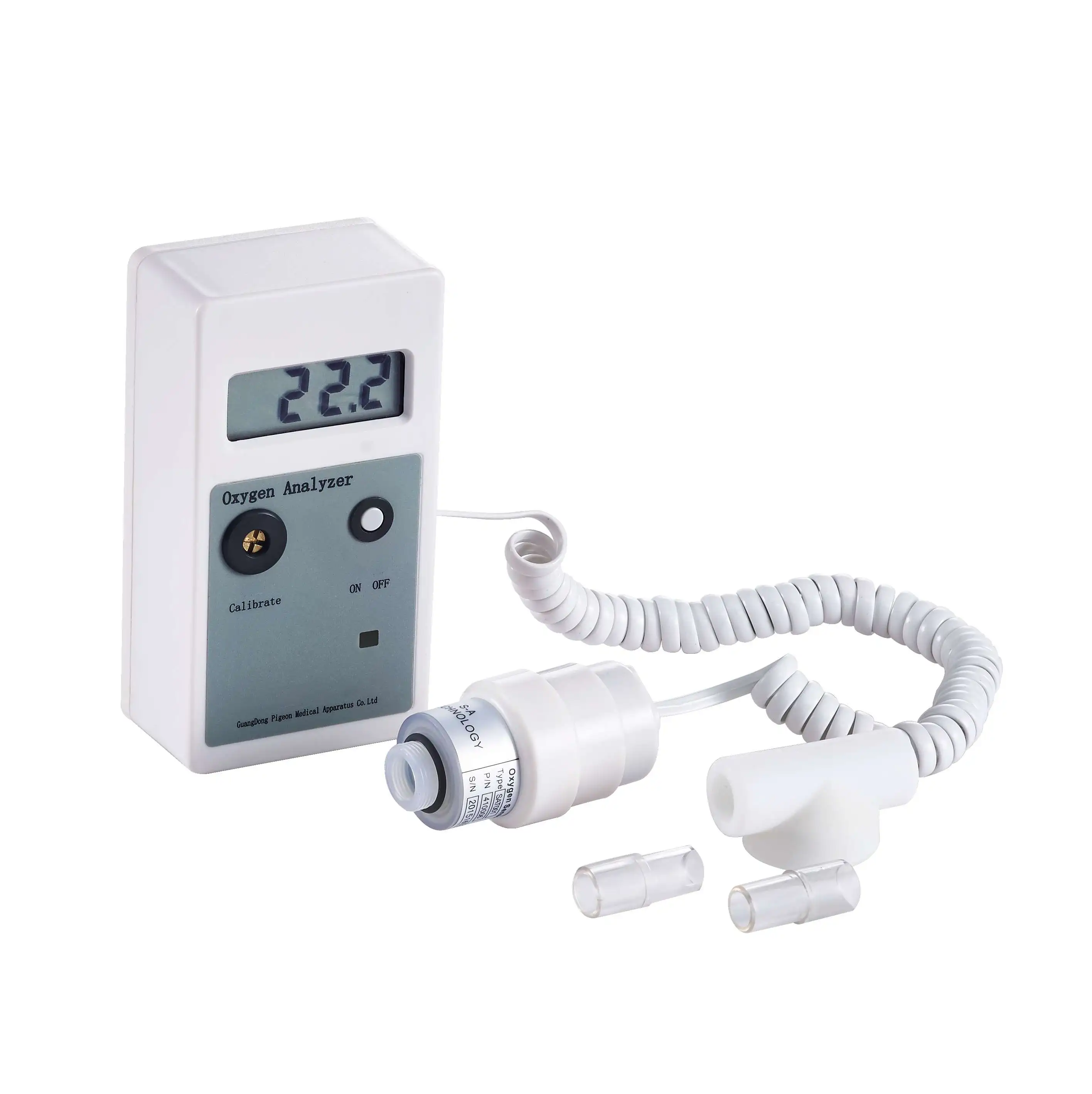 

Портативный Медицинский газоанализатор кислорода для вентиляторов HFNC ICU