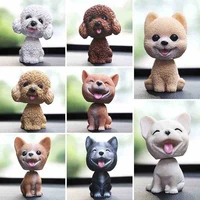 shaking head dog car carrying a cute doll central console creative car interior accessories decoration supplies