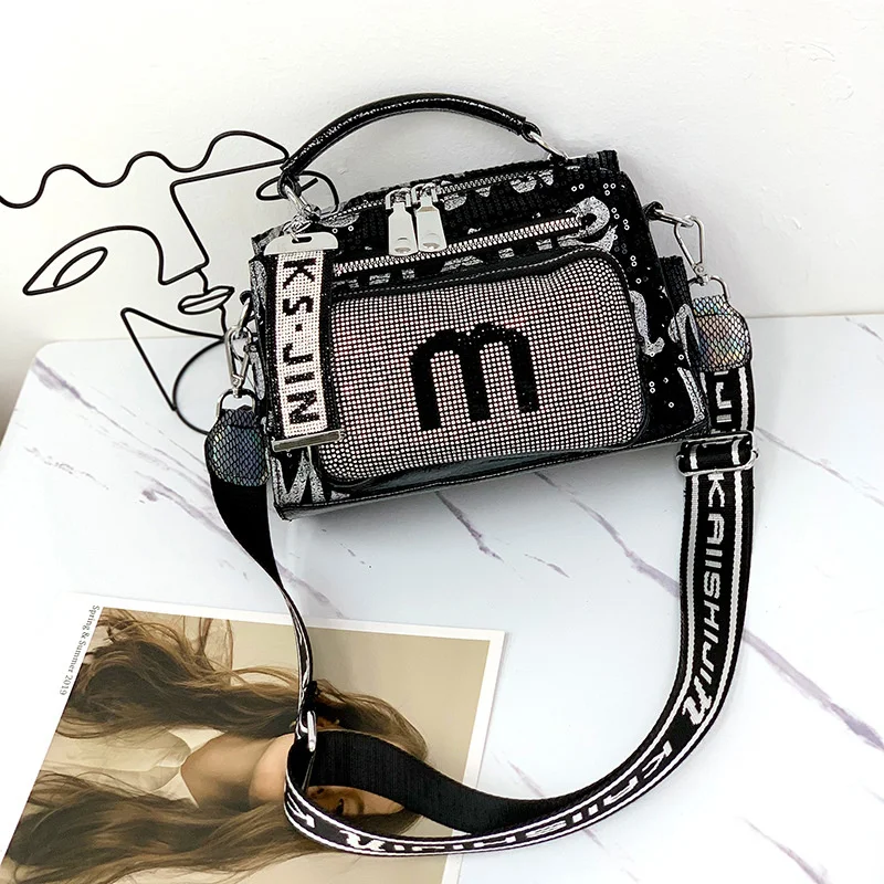 

2024 New Luxury Brand Handbag Designer Messenger Bags Females Diamond Leather Crossbody Shoulder Large Women Tote Bolsa