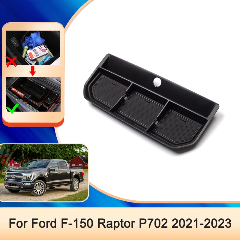 

Car Seat Storage Box for Ford F 150 Accessories 2022 2023 2021 F150 Lobo Raptor P702 Car Organizer Central Armrest Storage Box