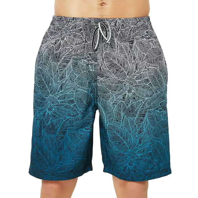 

Swim Shorts Quick Dry Printed Short Swim Trunks with Pocket Swimwear Bathing Suits