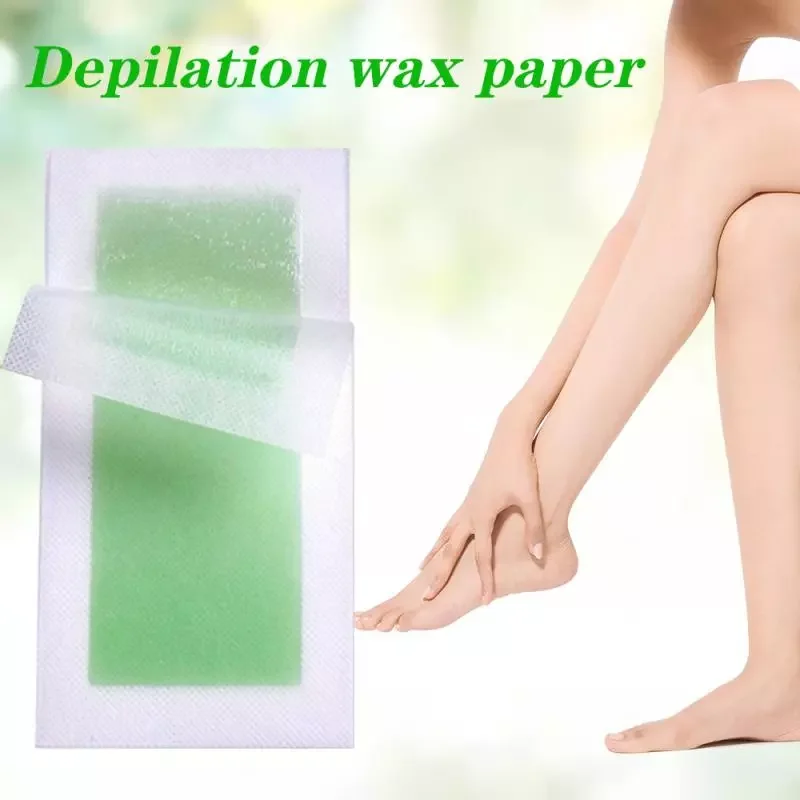 New in 40pcs Hair Removal Wax Paper Whole Body Beauty Depilatory Beewax Fibre Strip Sticker Hair Growth Inhibiting Depilation Pa