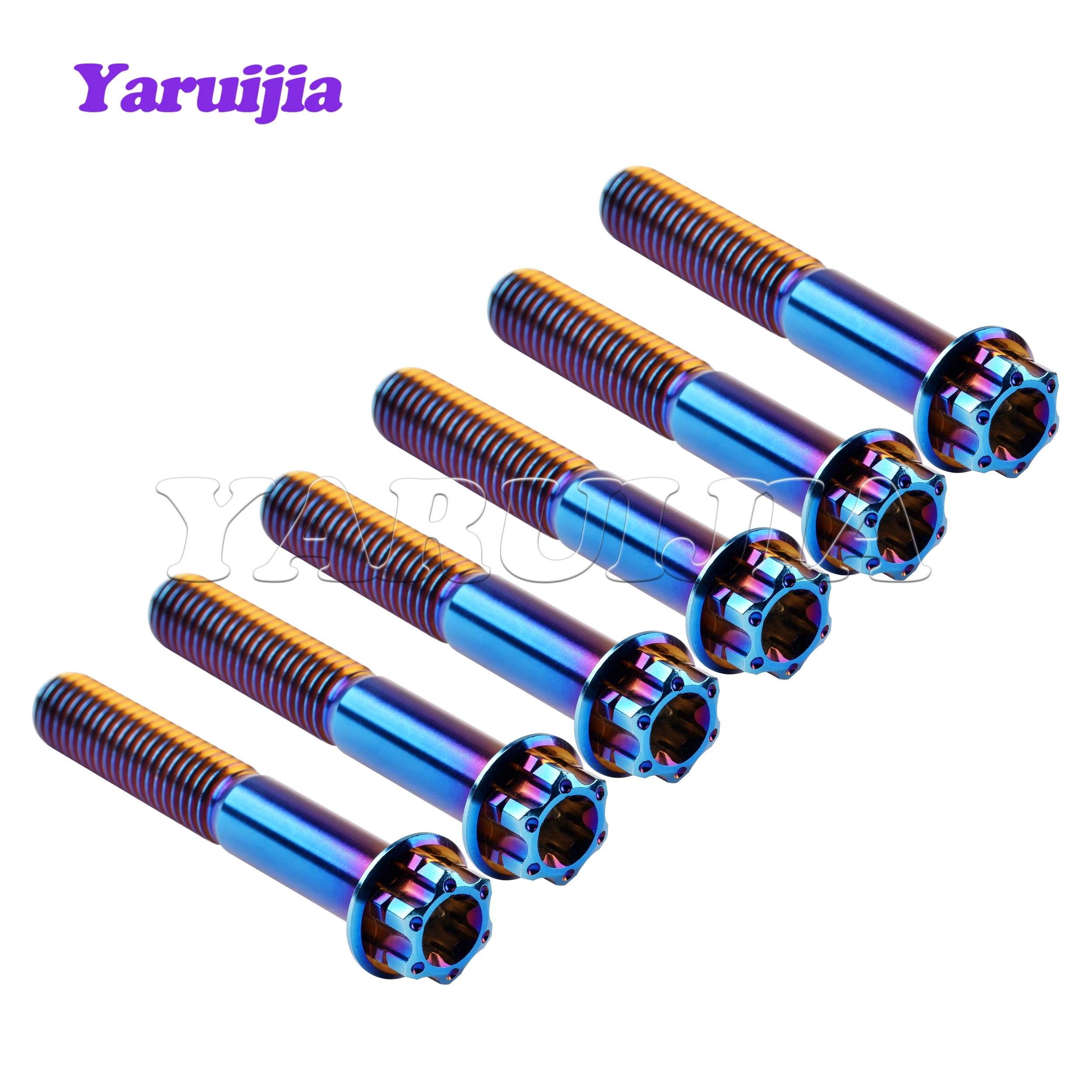 Фото Титановый болт Yaruijia M6/M8x10/15/20/25/30/35/40/45/50/55 мм, винты с нестандартной головкой для крепежных деталей мотоцикла №4