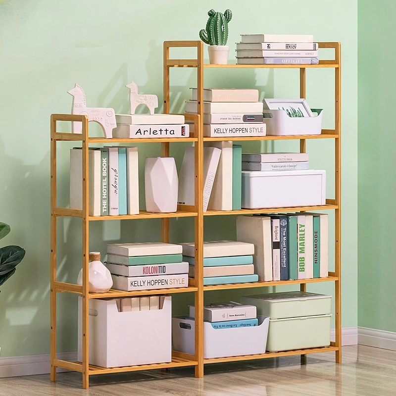

Household Simple Decorative Books Multi-layer Children's Room Rack Layer Height Adjustment Storage Shelves Various Display Stand