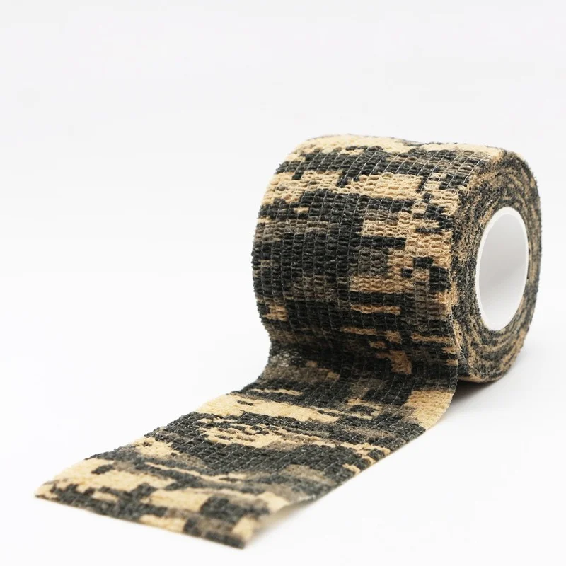 

1pc Camouflage Invisible Tape Camo Form Reusable Self Cling Camo Hunting Rifle Fabric Tape Wrap Outdoor Camping Auxiliary Tool