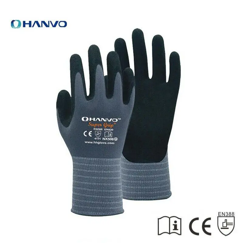 

Nitrile Safety Coating Work Gloves Palm Coated Gloves Mechanic Working Gloves Safety Gloves