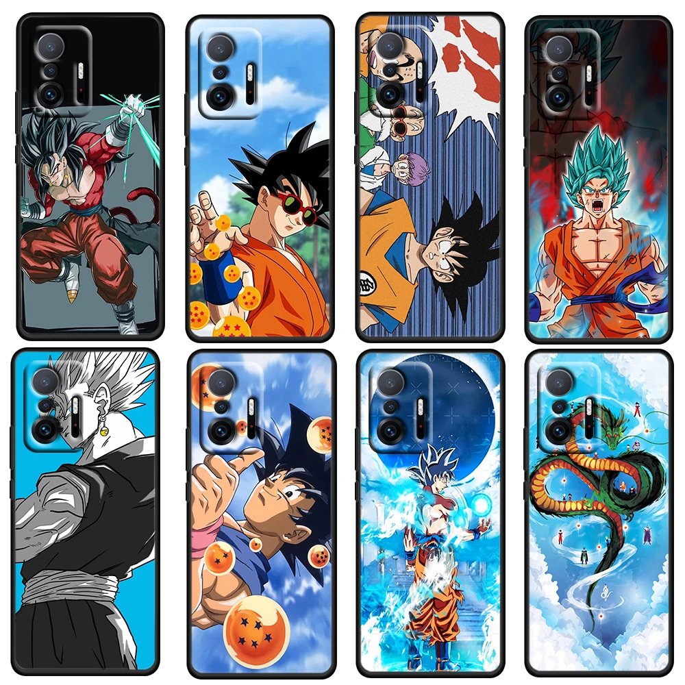 

Anime Fashion Dragon Ball Z For Xiaomi Mi 12 11 10 Ultra 11T 10T Pro Lite 11i 10i 10S 5G Soft Silicone Black Phone Case Cover