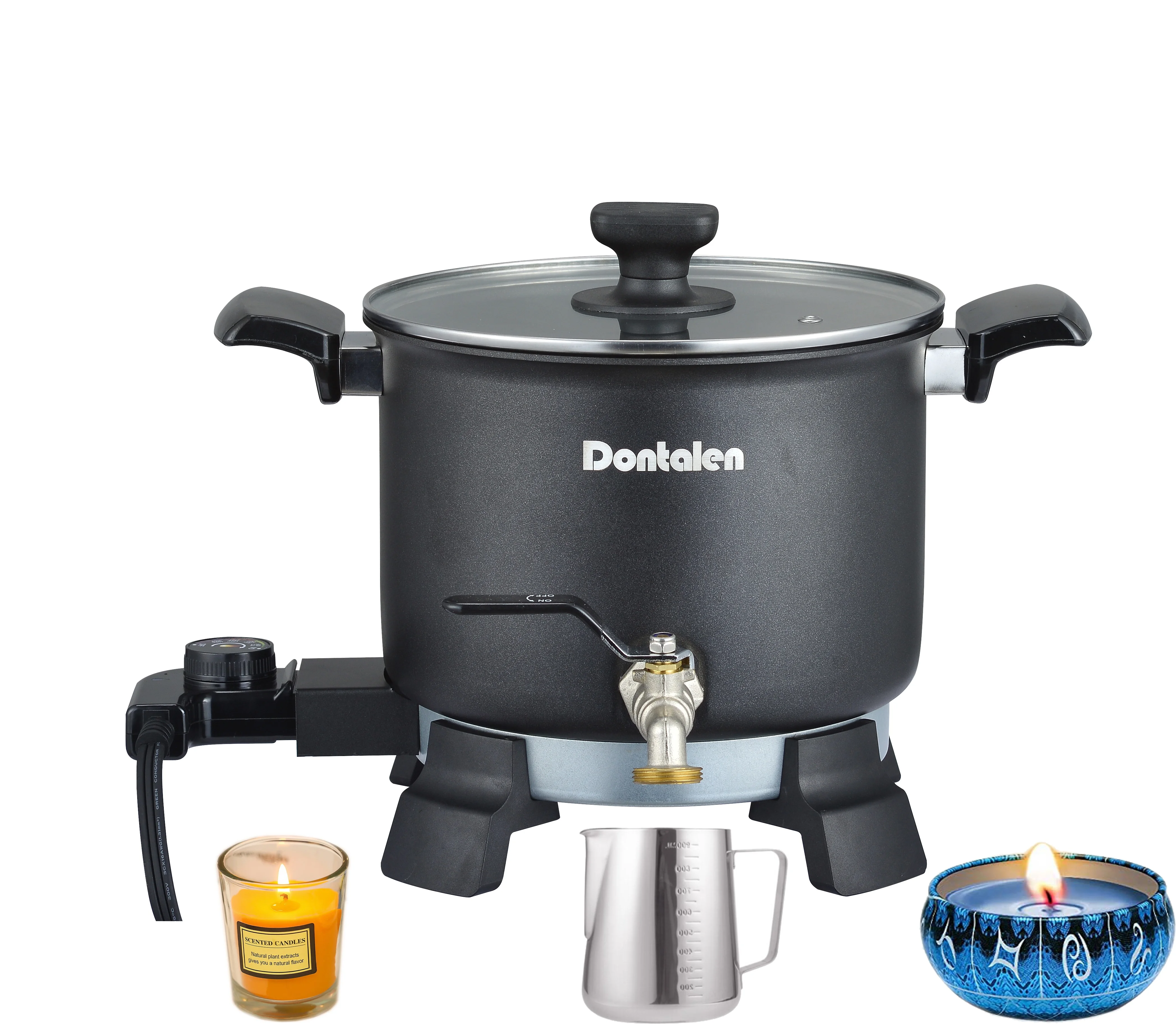 

5L Non-Stick black candle wax melter candle making equipment