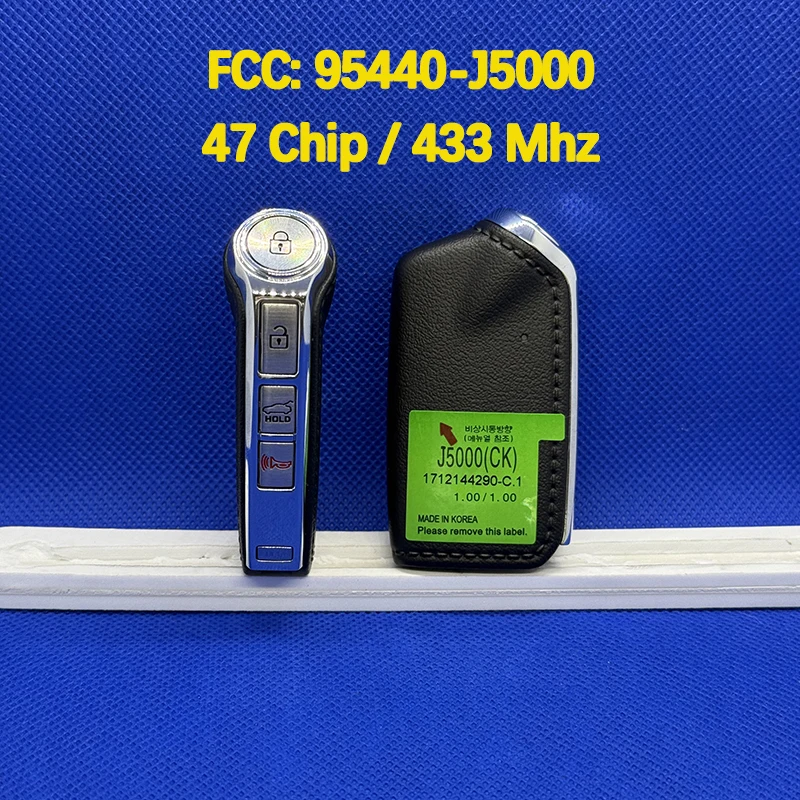 

CN051034 Оригинальный 4-кнопочный смарт-ключ дистанционного управления 47 чипов 433 МГц FCC 95440-J5000 TQ8-FOB-4F15 для KIA Stinger 2017