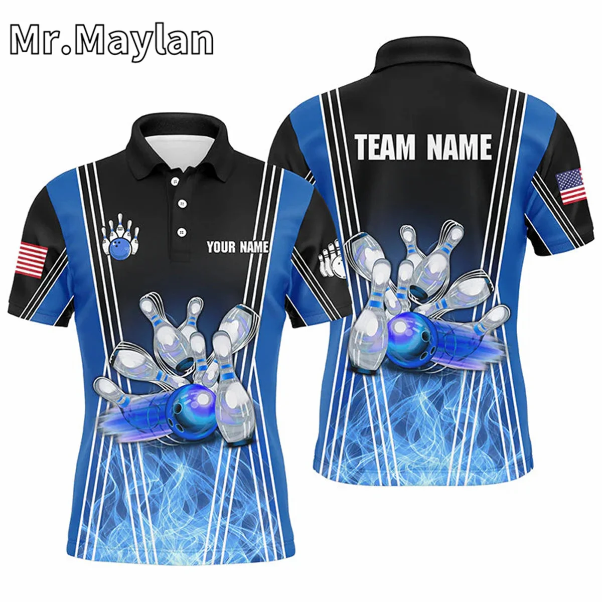 3D Зеленое Пламя Череп для боулинга оригинальные бриджи мужчин и женщин