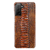 leather phone case for samsung galaxy s22ultra s20 s21s10 s9 s8 plus cowhide cover for note 20 ultra ostrich foot texture case