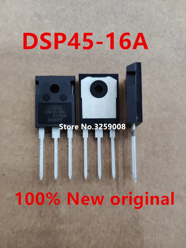 

DSP45-16A 100%new original 1piece DIODE ARRAY GP 1600V 45A TO247AD