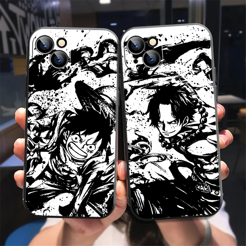 

ONE PIECE Phone Case For iPhone 11 12 13 Pro MAX Mini 6 7 8 6S Plus X XR XS SE 2020 5 Soft Funda Hot TPU Anime Funda Back Cover