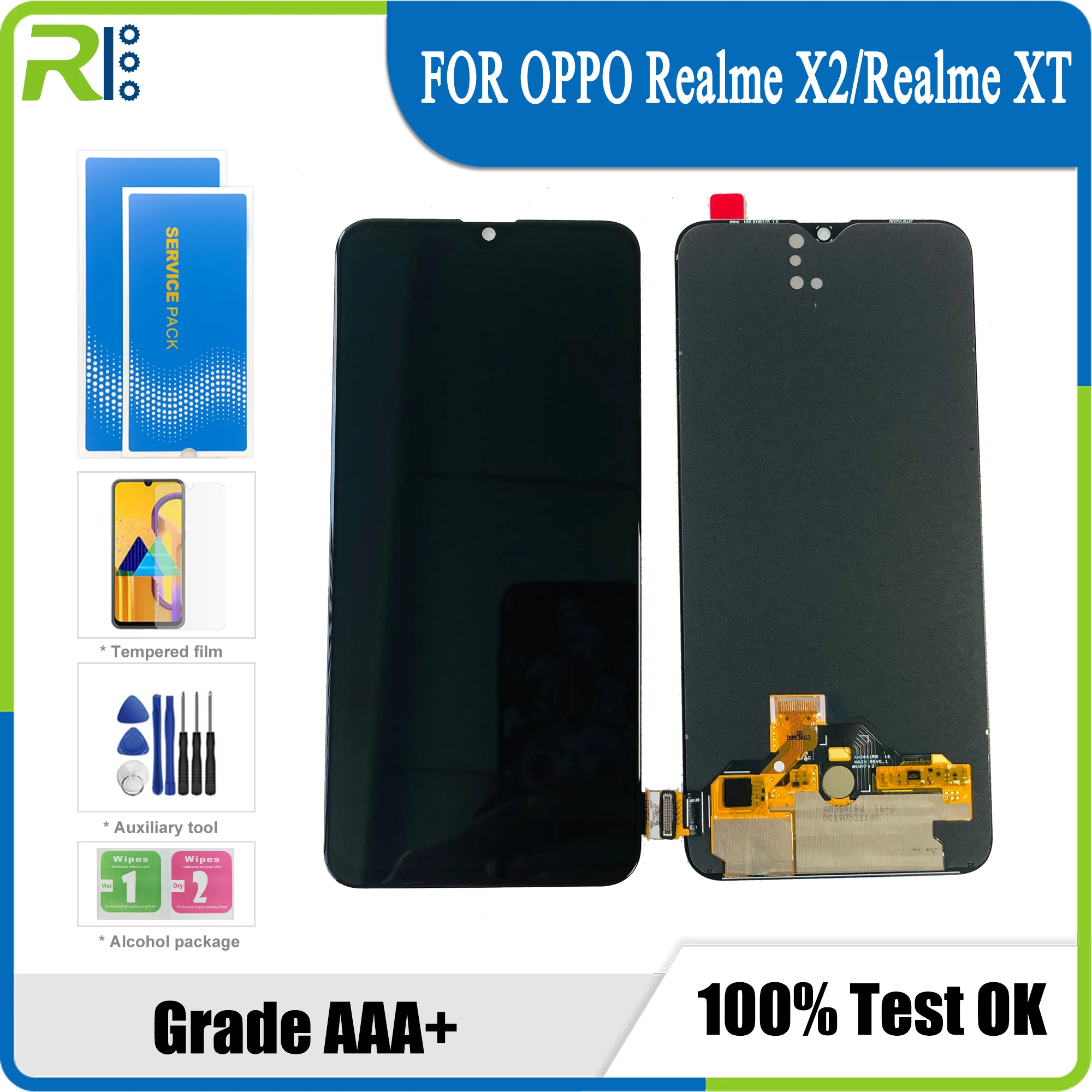 

6,4 оригинальный Super AMOLED ЖК-дисплей для OPPO K5 Reno Z ЖК-дисплей для OPPO Realme x2 / XT дисплей