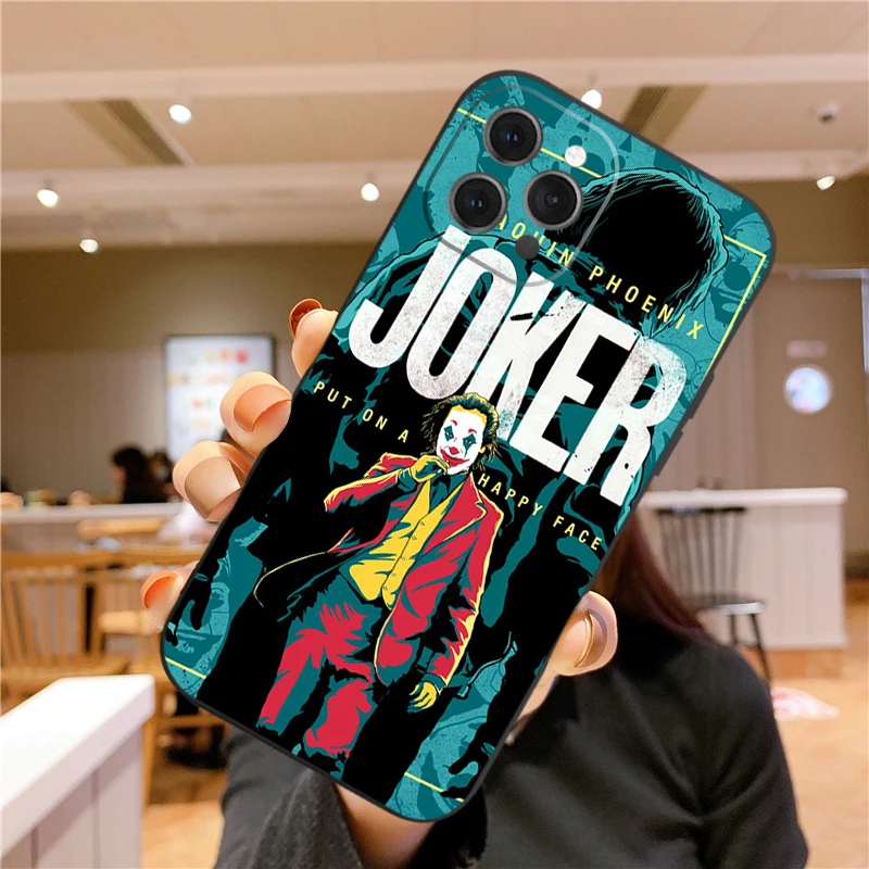 Забавный чехол для телефона Joker нового IPhone 13 Mini Pro Max 7 8 Plus силиконовый матовый из