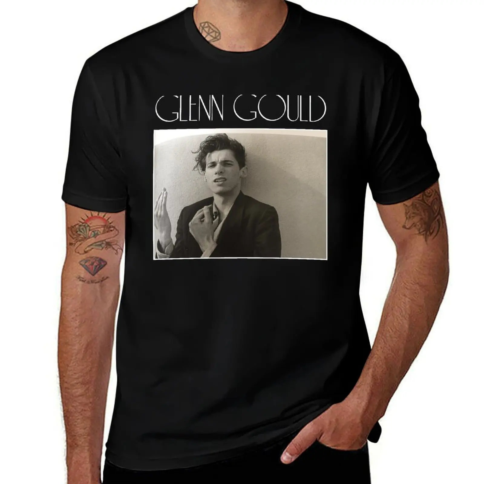 Фото Футболка Glenn Gould с абстрактным принтом №1