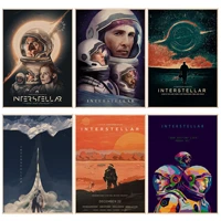 classic movie interstellar diy poster kraft paper prints and posters posters wall stickers