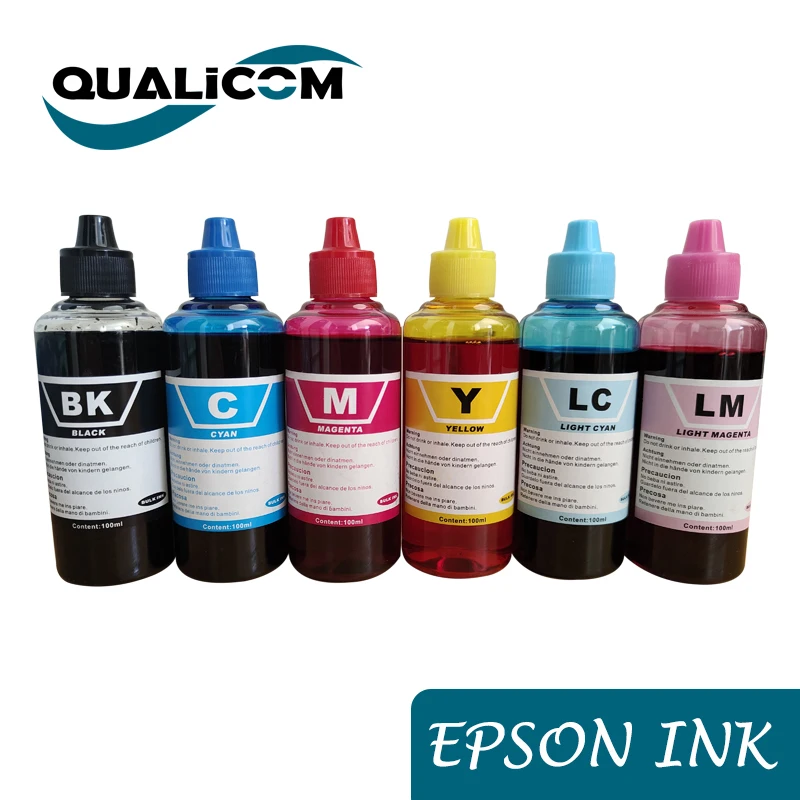

Qualicom 100ml Universal ink Compatible Refill Dye Ink for Epson Printers