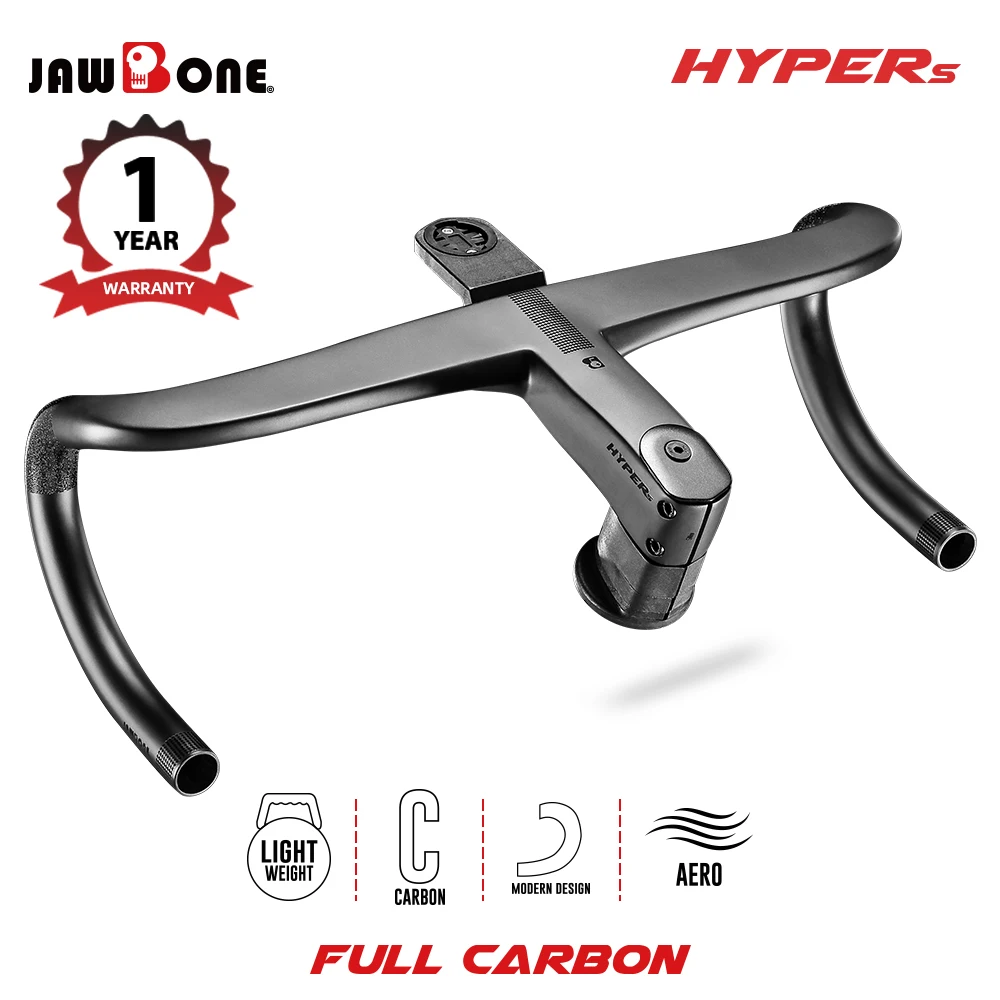 JAWBONE HYPERS Карбоновый Руль Для Шоссейного Велосипеда Сверхлегкий Внутренний Трос