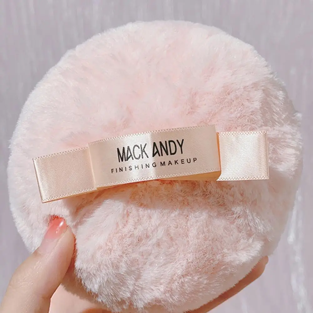 

Peach Highlighter Puff Useful High Elasticity Washable Makeup Peach Plush Puff for Daily Life