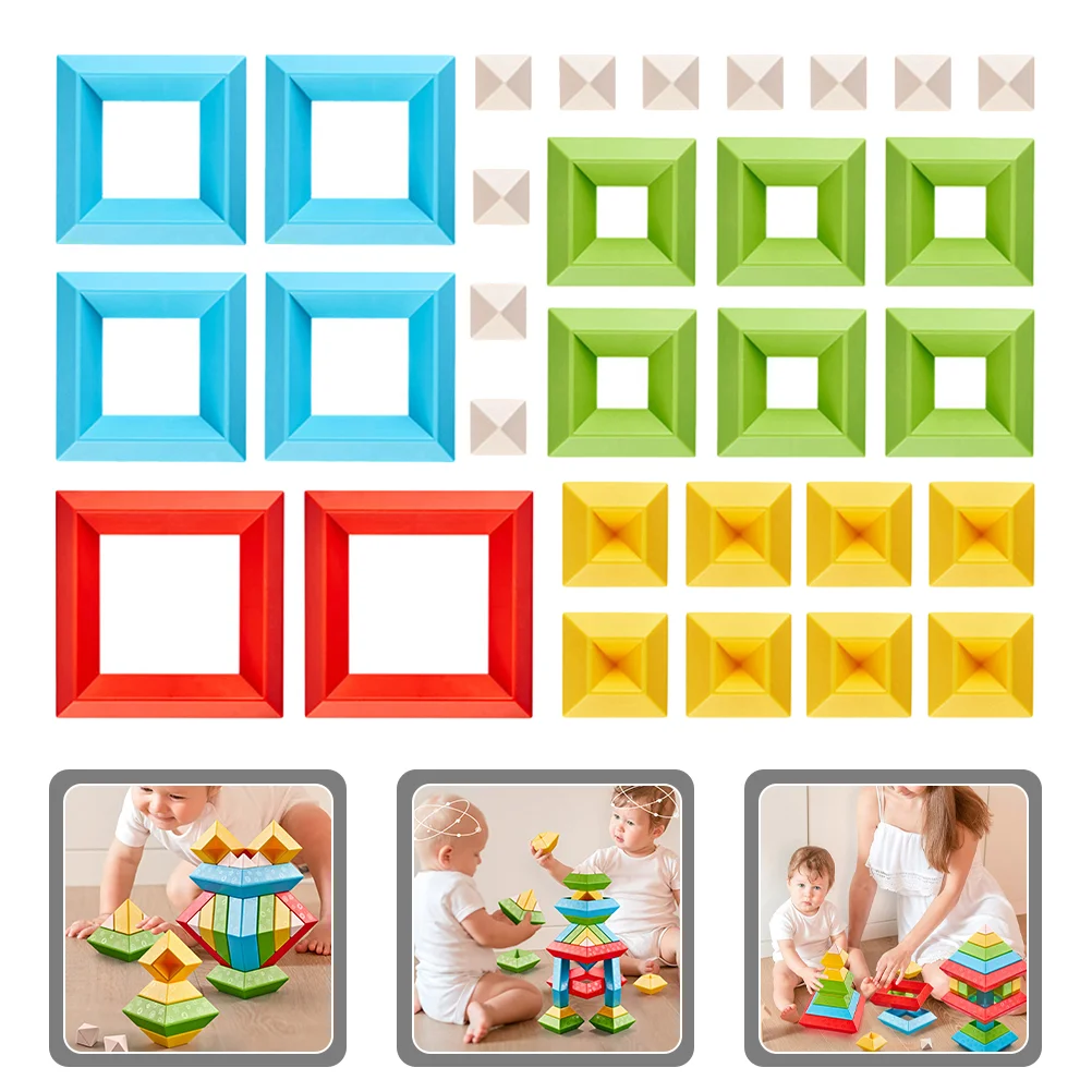 

Разнообразные строительные блоки для малышей 1-3, штабелируемые игрушки, развивающие сенсорные 3-4