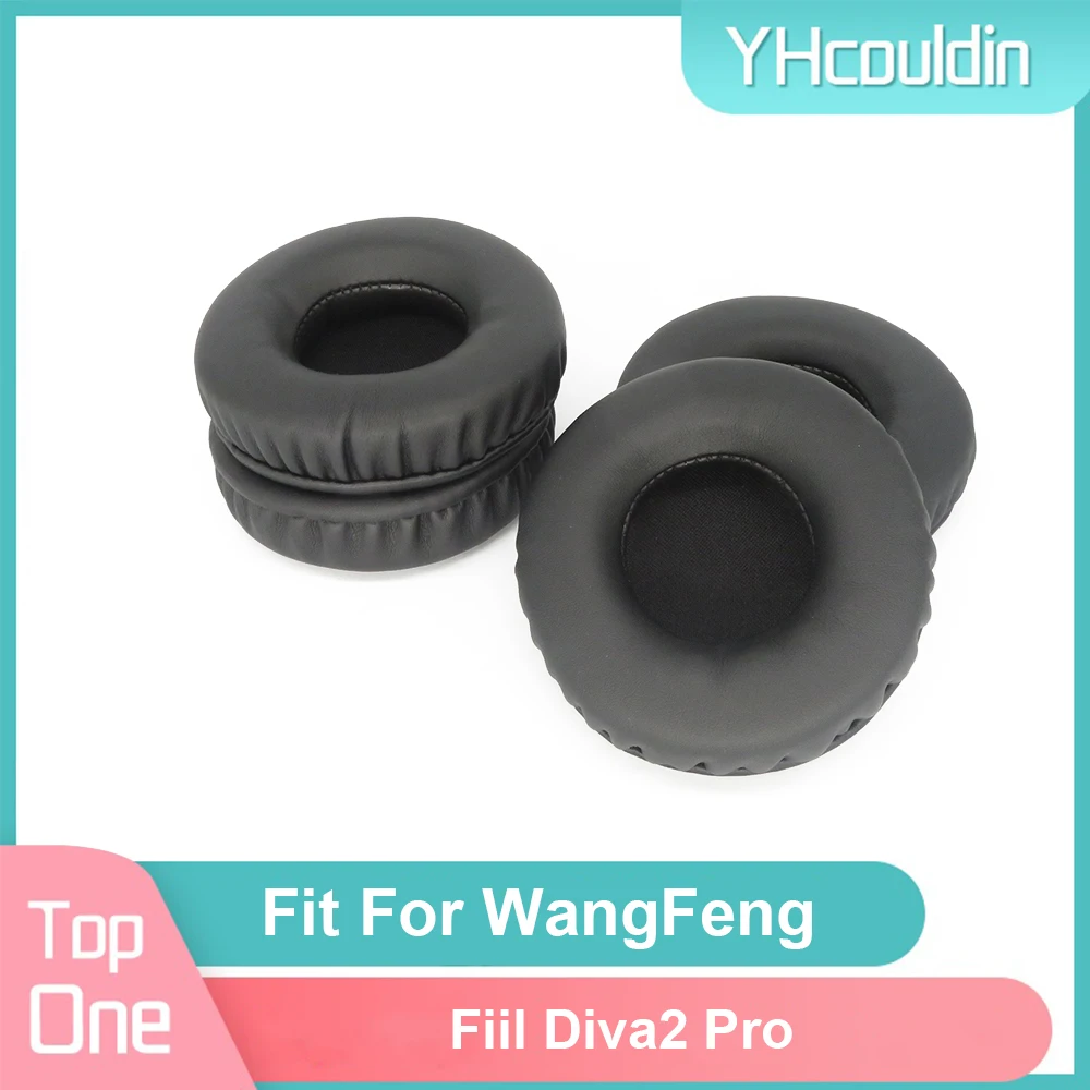

Earpads For WangFeng Fiil Diva2 Pro Headphone Earcushions PU Soft Pads Foam Ear Pads Black
