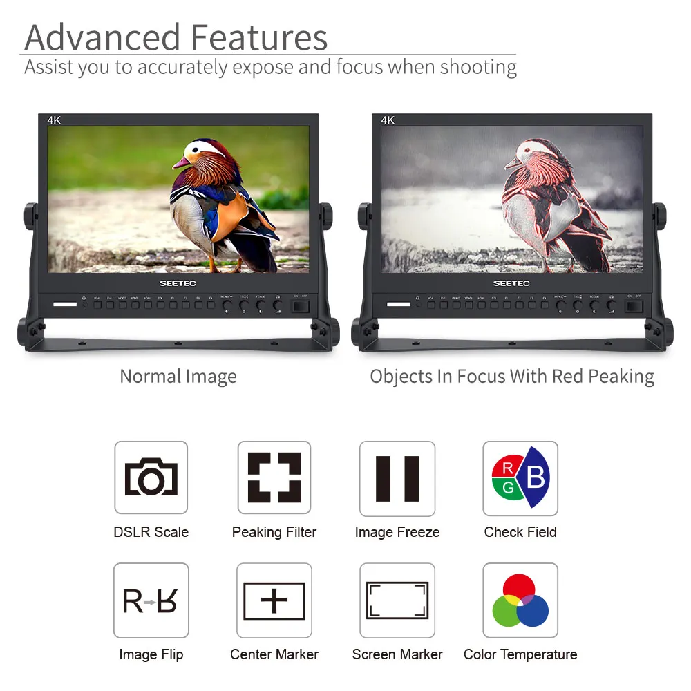 Монитор Seetec 4K133-9HSD-192 (оригинальная фотография) 13 3 дюйма IPS 3G-SDI 4K HDMI монитор