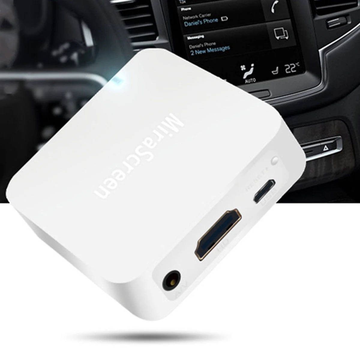 Автомобильный Wi-Fi дисплей Mirror Link Box адаптер Miracast Dongle MiraScreen DLNA Airplay для Android iOS