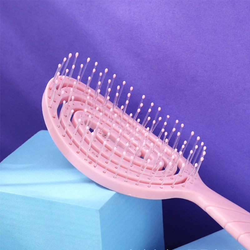 Расслабляющий эластичный массажный расческа портативная щетка для волос.