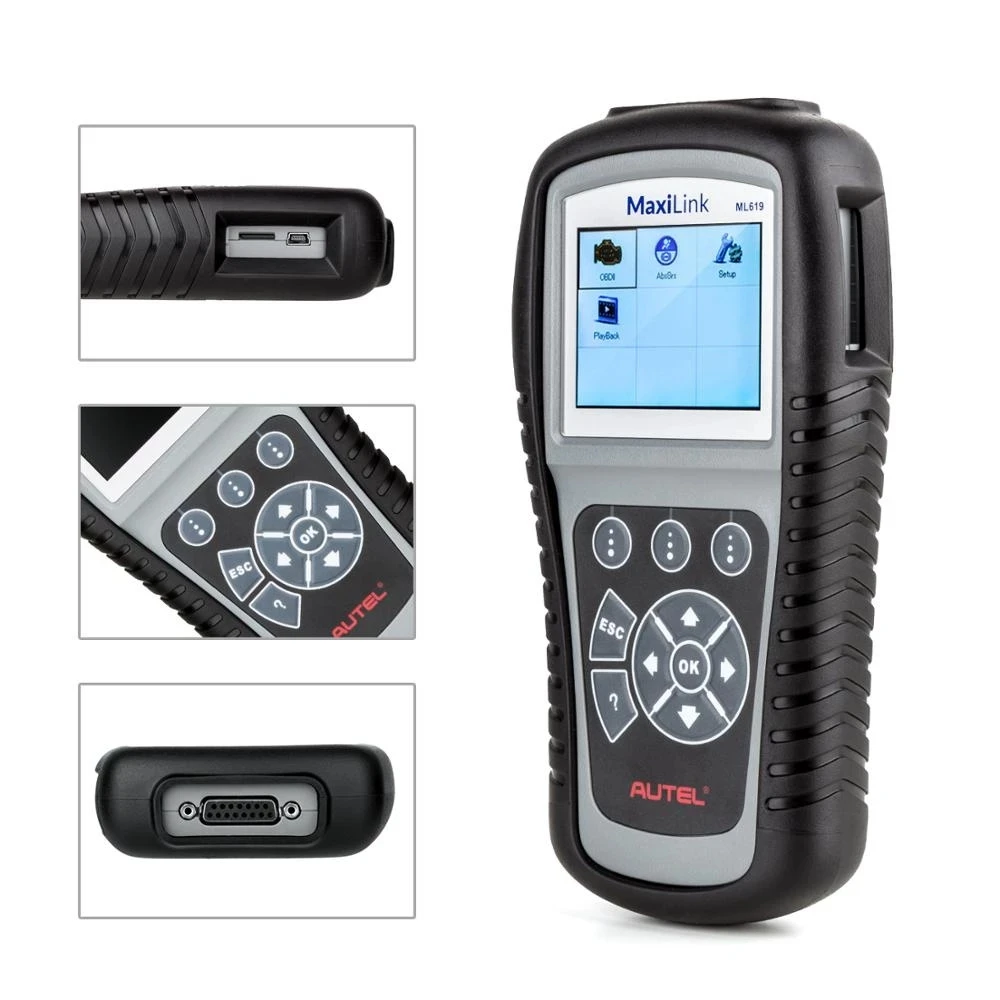 Autel MaxiLink ML619 OBD2 Scanner ABS SRS Airbag OBDII Code Reader Car Diagnostic Tools Automotive Scanner as Autolink AL619 images - 6