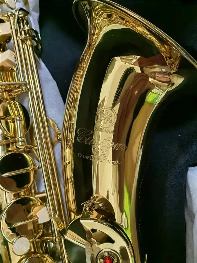 

Hot Selling Bb Tenor Saxophone Gold Lacquer YTS-875EX Yellow Brass Musical instrument Professional with Case Accessories