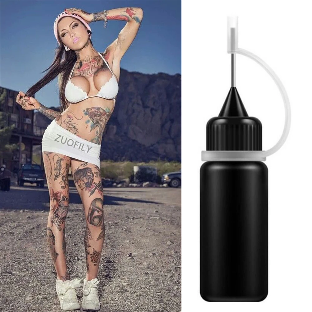 Временная татуировка хной 10 мл жидкая тату-паста черные коричневые красные