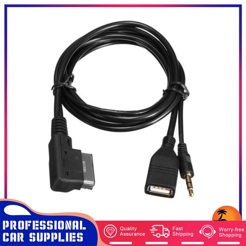 

MDI AMI AUX аудио кабель USB зарядный порт 3,5 мм разъем совместим с A3 A4 A5 A6 A8 Q5 Q7 R8 TT AMI интерфейс