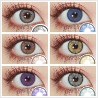 EYESHARE Natural Color Contact Lenses for Eyes 2pcs GEM Series Colored Lens Blue Pink Contact Lens Yearly Cosmetic Contact Lens