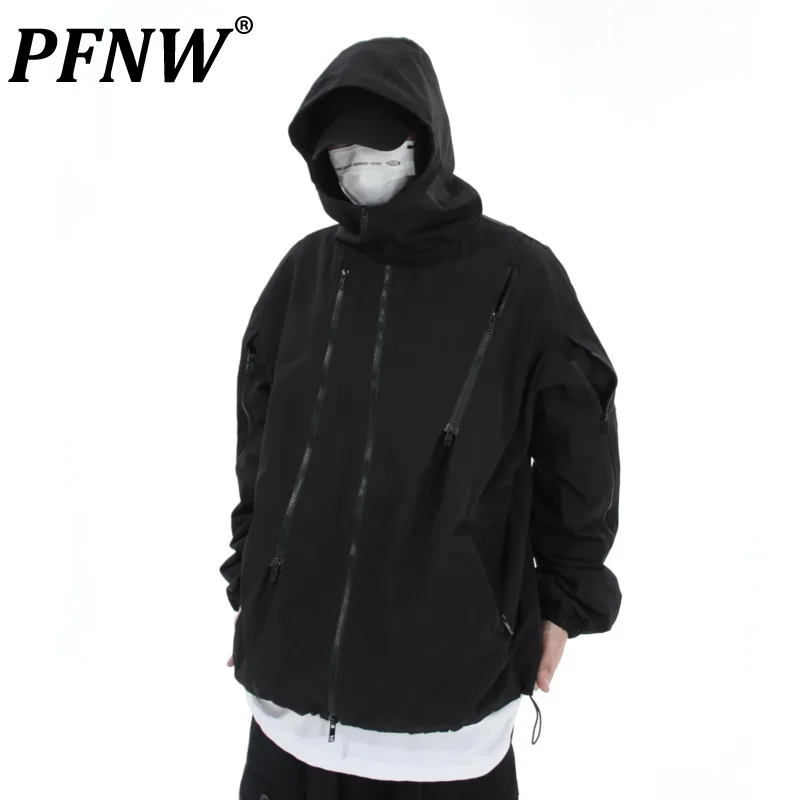 

Мужская куртка с капюшоном на молнии, с защитой от ветра