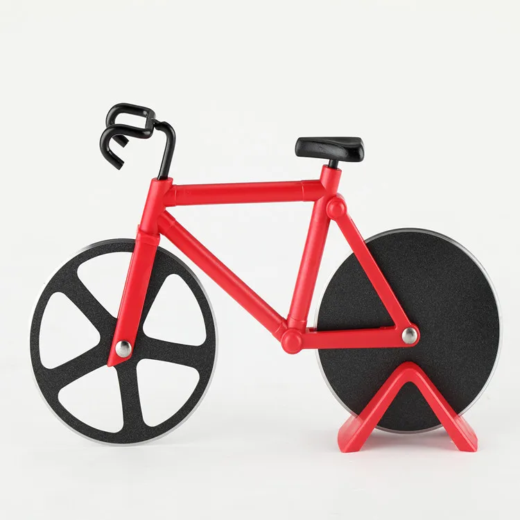 

Bicycle pizza cutter stainless steel creative pizza roller cutter two-wheeled baking utensils baking accessories pizza cutter