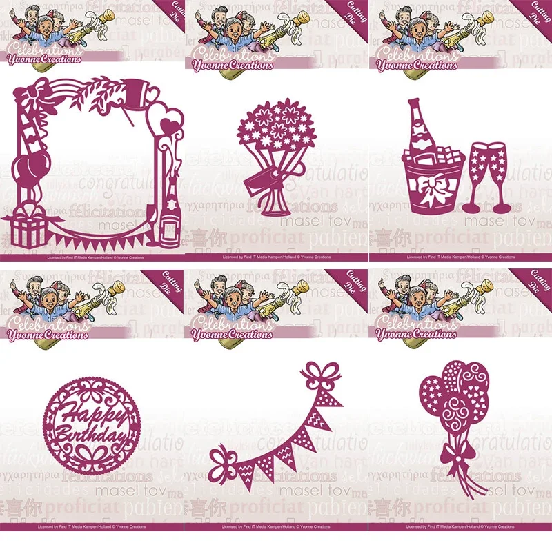 Металлические штампы для скрапбукинга Mmao Crafts